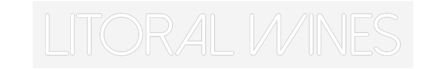 Custom Neon Sign: LITORAL WINES