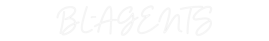 Enseigne au néon personnalisée : BL-AGENTS