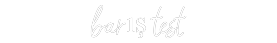 Anpassat neonskylt: barış test