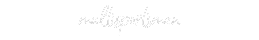 Benutzerdefiniertes Neon-Schild: multisportsman