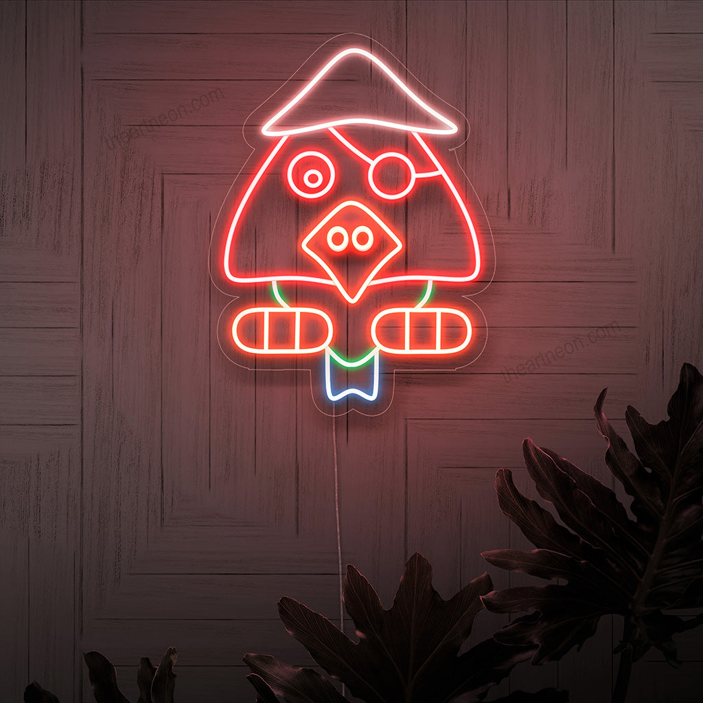 Opvallend piratenneonbord, een spannende aanvulling op uw nautische of avontuurlijke interieur.