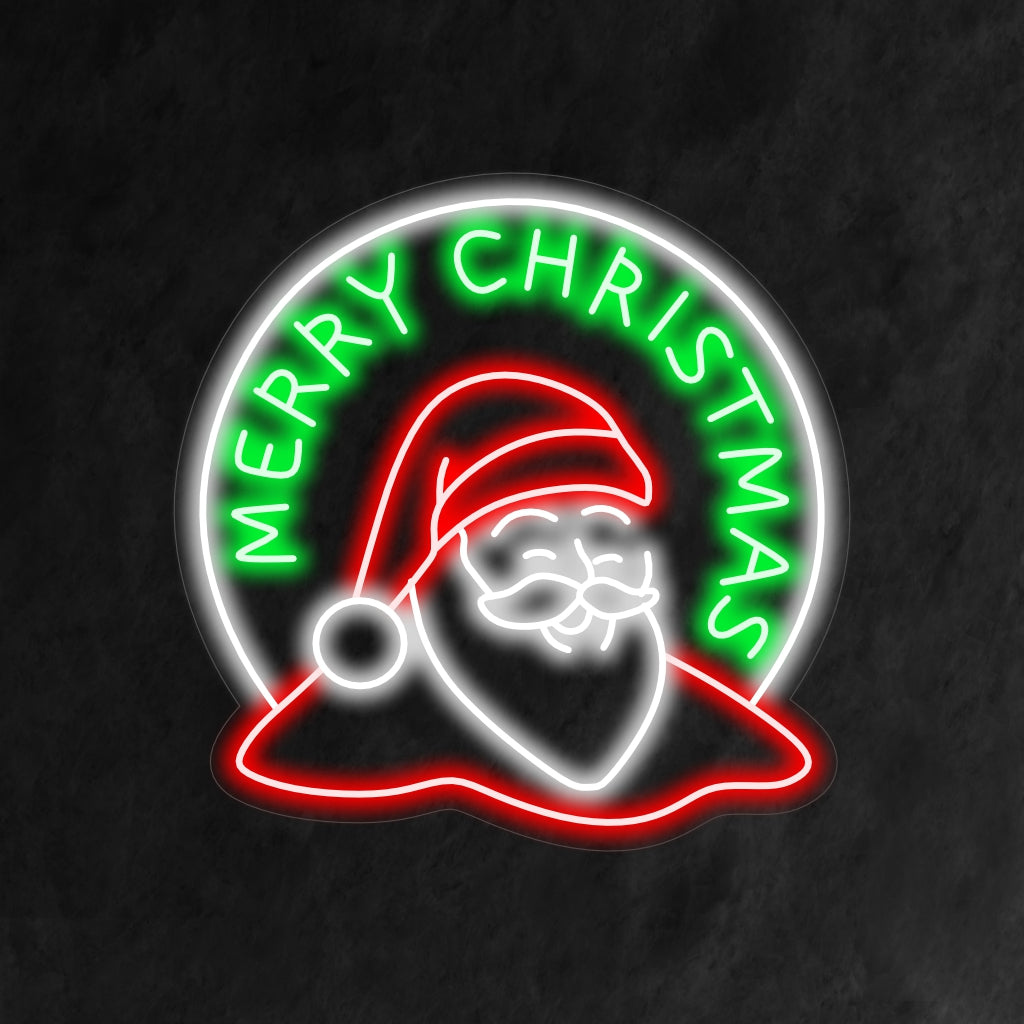 Het neonbord van de Kerstman is een feestelijke toevoeging aan de kerstdecoratie en verspreidt met zijn heldere en vrolijke licht een feestelijke sfeer.