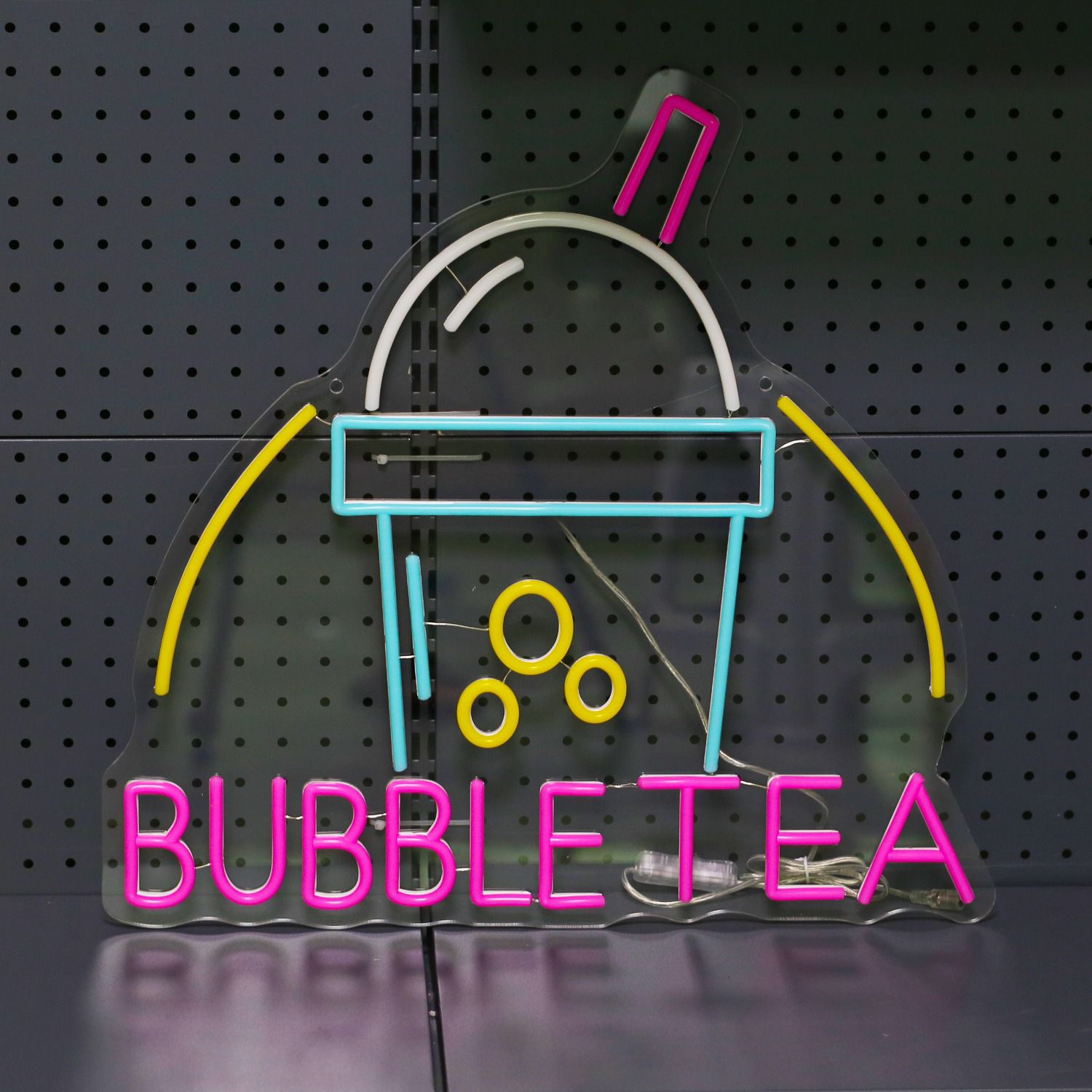 Bubble tea LED neon sign