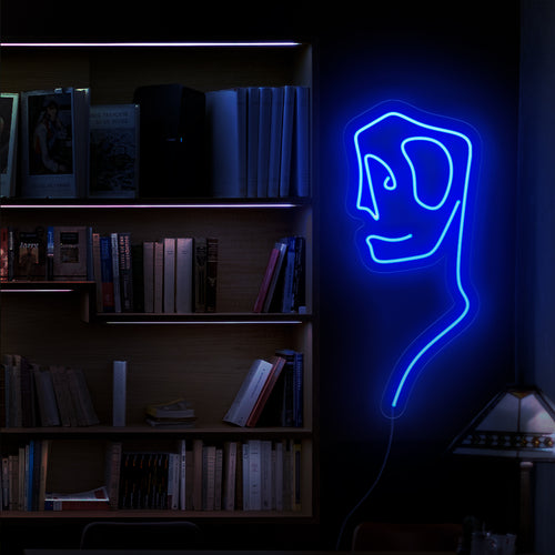 "Abstract Art Man Neon Sign" straalt artistieke levendigheid uit met zijn stijlvolle silhouet. Verlicht je ruimte met deze moderne en abstracte neonlamp, perfect om een ​​vleugje eigentijdse flair toe te voegen aan elke setting.