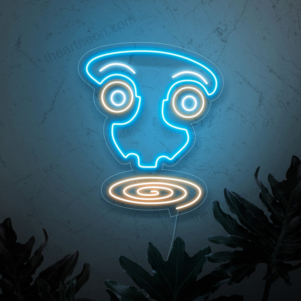 "Abstract Surreal Art Face Neon Sign" - Een betoverende neonlamp met een surrealistische en abstracte weergave van een gezicht, die moderne intrige en artistieke flair in uw leefruimte brengt.