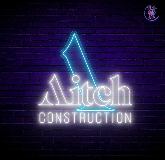 Op maat gemaakte LED-neonreclame - Aitch Construction