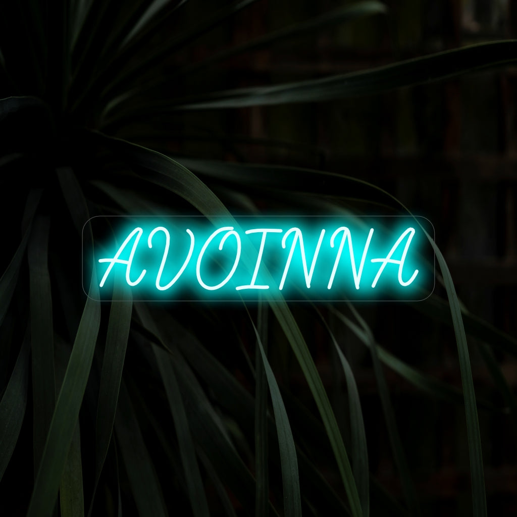 "Avoinna Neon Sign" - Een uitnodigend neonlicht met het Finse woord "Avoinna", waarmee klanten kunnen zien dat uw zaak open is en klaar om te serveren.