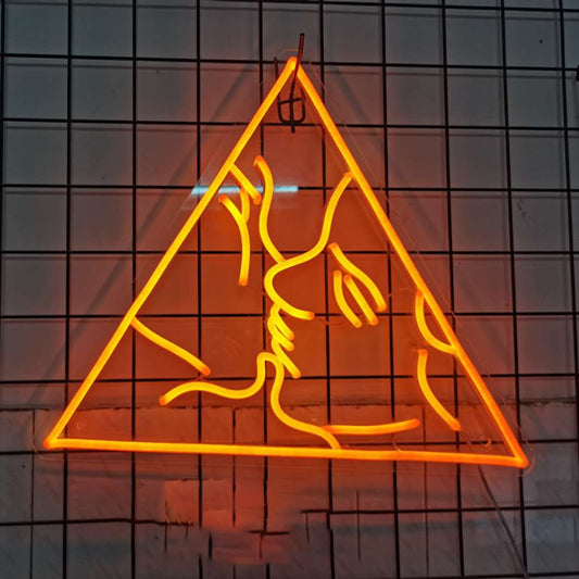 Kiss couple Neon Sign