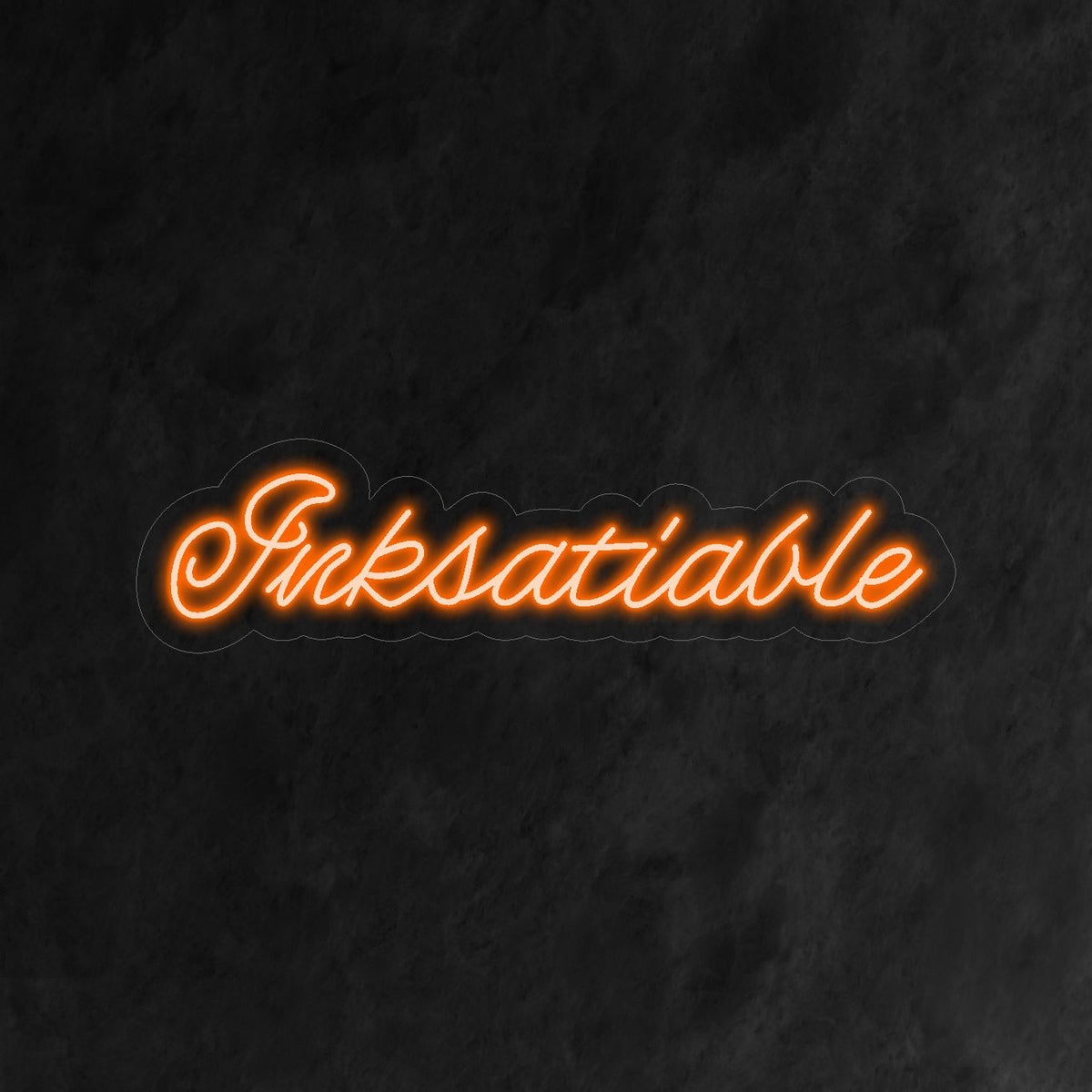 "Inksatiable Neon Sign" - Laat je creativiteit de vrije loop met deze gewaagde neonlamp, perfect voor tattoo- en piercingstudio's. Het levendige ontwerp voegt een coole en artistieke sfeer toe aan je ruimte.