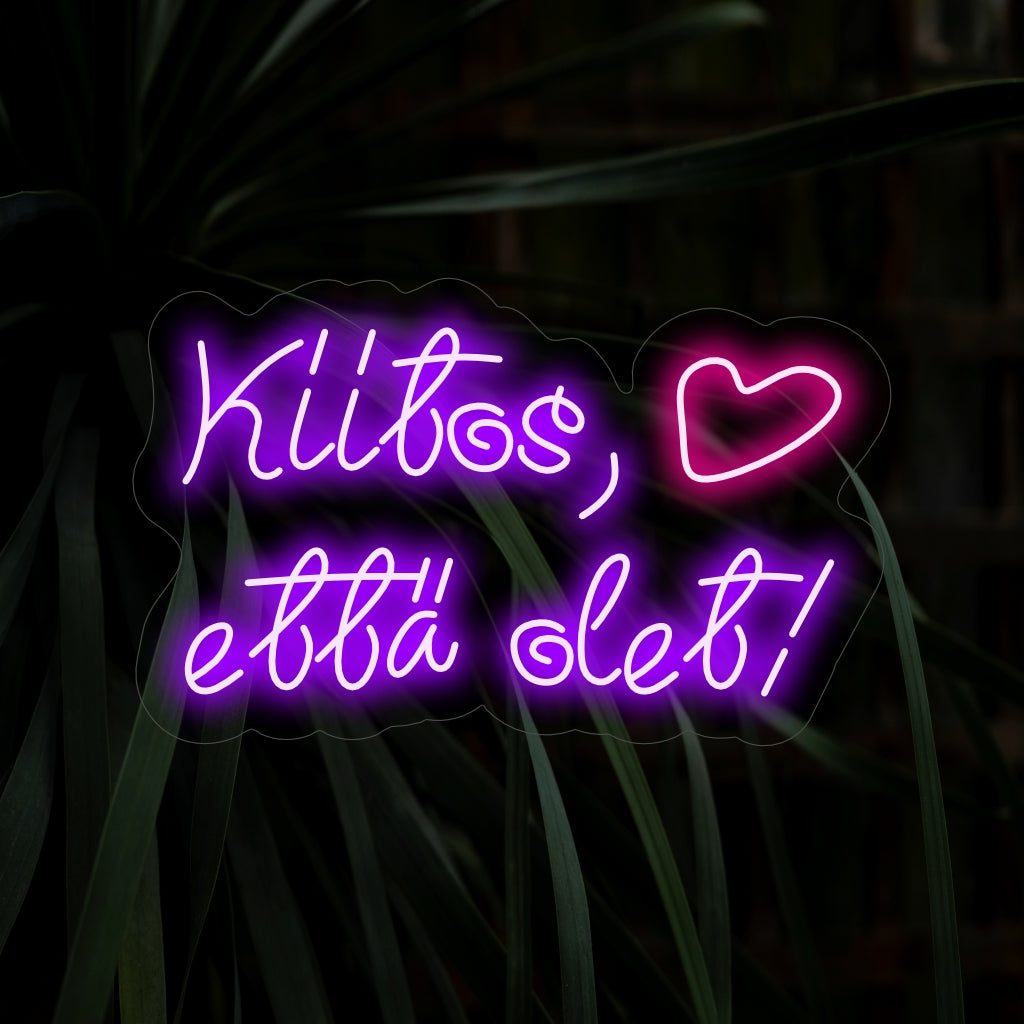 "Kiitos, Ett�� Olet! Neon Sign" straalt waardering uit met een oprechte touch. Perfect voor ruimtes waar dankbaarheid en warmte worden gekoesterd.