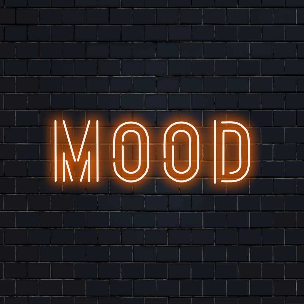 "MOOD Neon Sign" is een trendy en veelzijdige toevoeging voor ruimtes die de sfeer willen uitdrukken en bepalen. Verlicht met stijl en attitude!