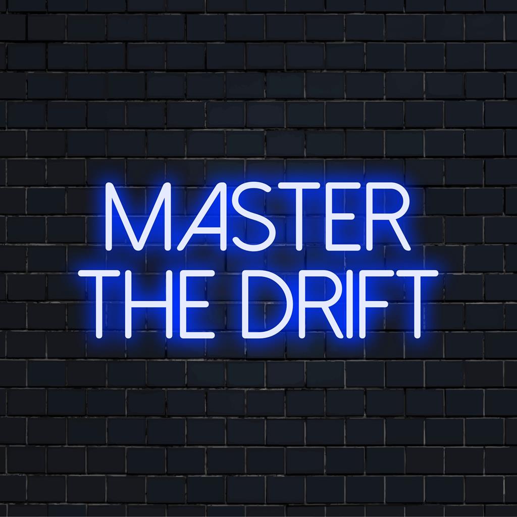 LED-neonreclame waarmee u de uitdagingen in het leven het hoofd kunt bieden, met een energiek, cursief ontwerp; op maat gemaakte neon-muurkunst als inspirerende decoratie.