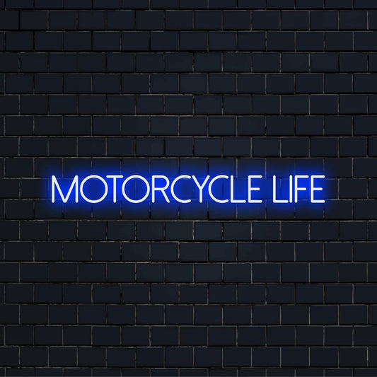 Levendig LED-neonbord met een gestroomlijnde motorfiets, perfect om elke ruimte een avontuurlijk tintje te geven.