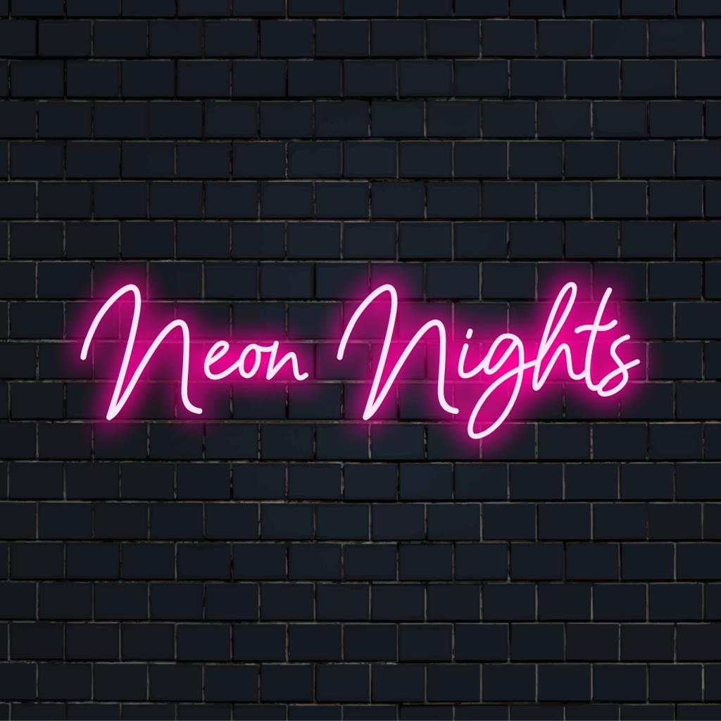 Verlicht uw ruimte met het Neon Nights Custom Made LED-neonbord; perfect voor uw persoonlijke decoratiebehoeften.