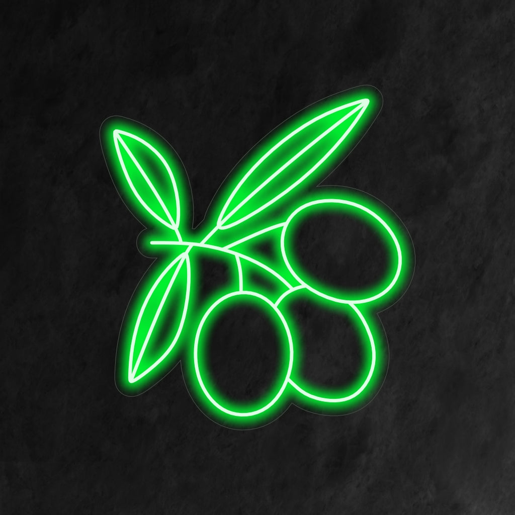 "Olive Branch Neon Sign" is een door de natuur geïnspireerde en elegante toevoeging aan uw interieur. Een neonlamp die vrede en overvloed symboliseert met een klassiek olijftakontwerp.