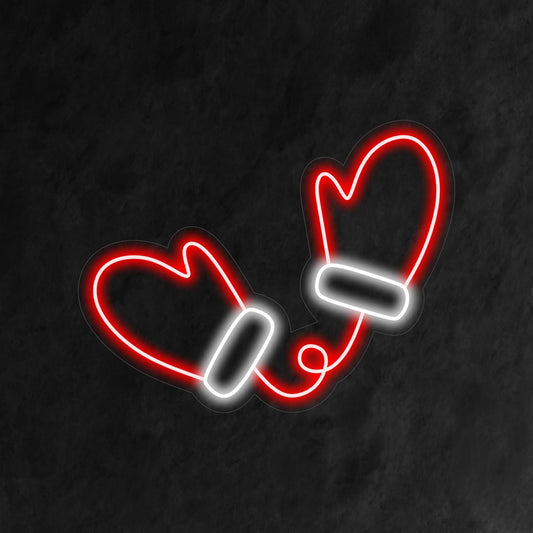 "Pair Christmas Gloves Neon Sign" is a festive and cozy addition, perfect for spaces that embrace the holiday spirit with warmth and charm. Illuminate with seasonal cheer!