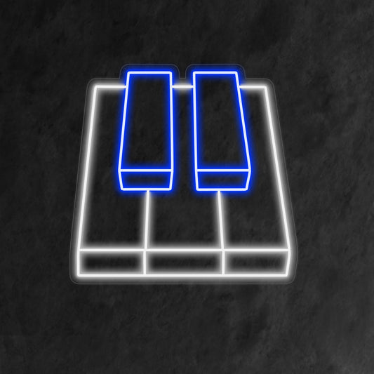 "Piano Keyboard Neon Sign" is a musical and stylish addition, perfect for spaces that appreciate the elegance of piano keys. Illuminate with a harmonious touch!