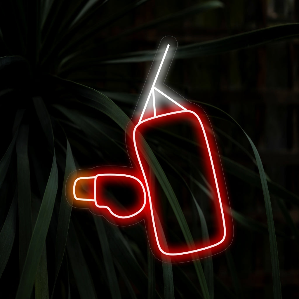 "Punching Bag Neon Sign" is a powerful and dynamic addition, ideal for fitness and martial arts spaces. Illuminate with the energy of strength and determination!