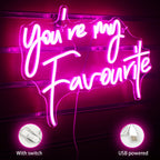 You're My Favourite – LED-neonbord (5 V USB)