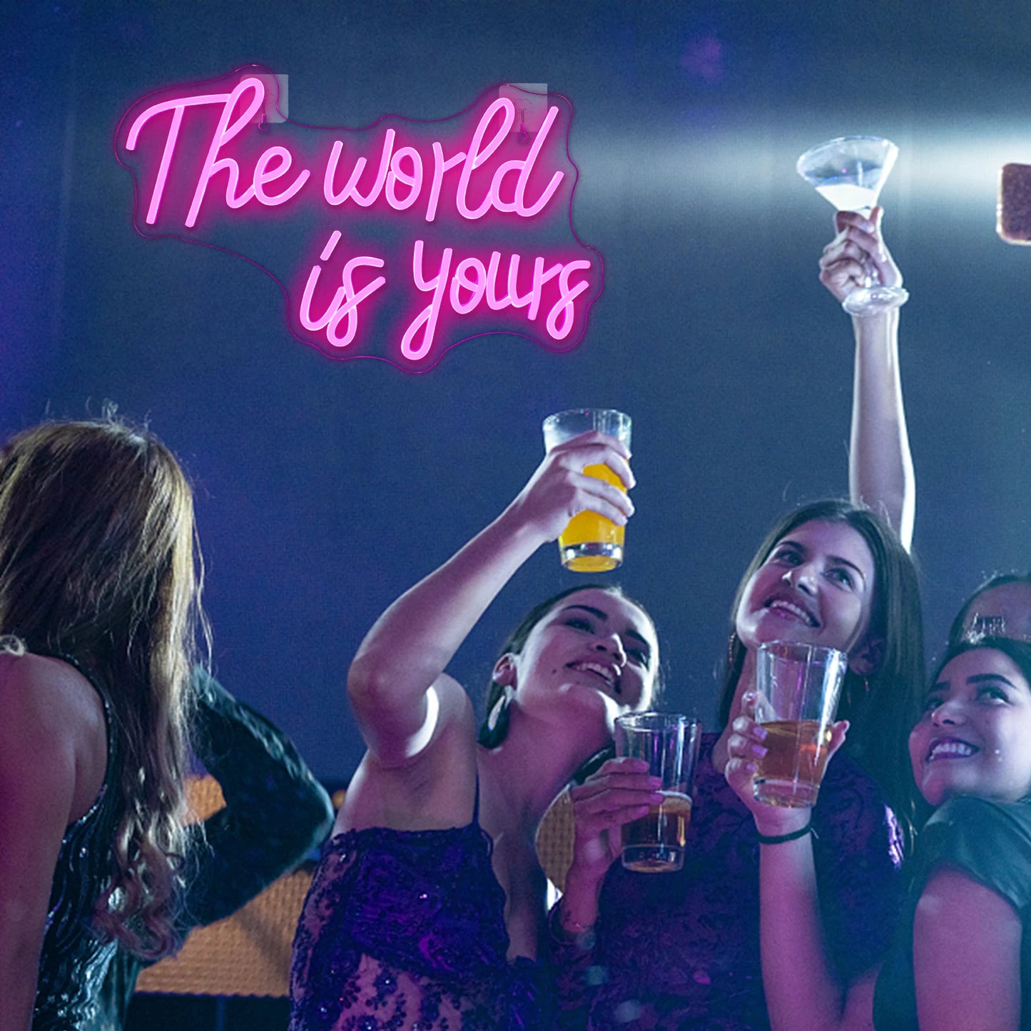 The World Is Yours 5V USB LED Neon Sign - Budget Friendly