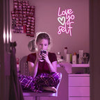 Love Yo Self 5V USB LED Neon Sign - Budget Friendly