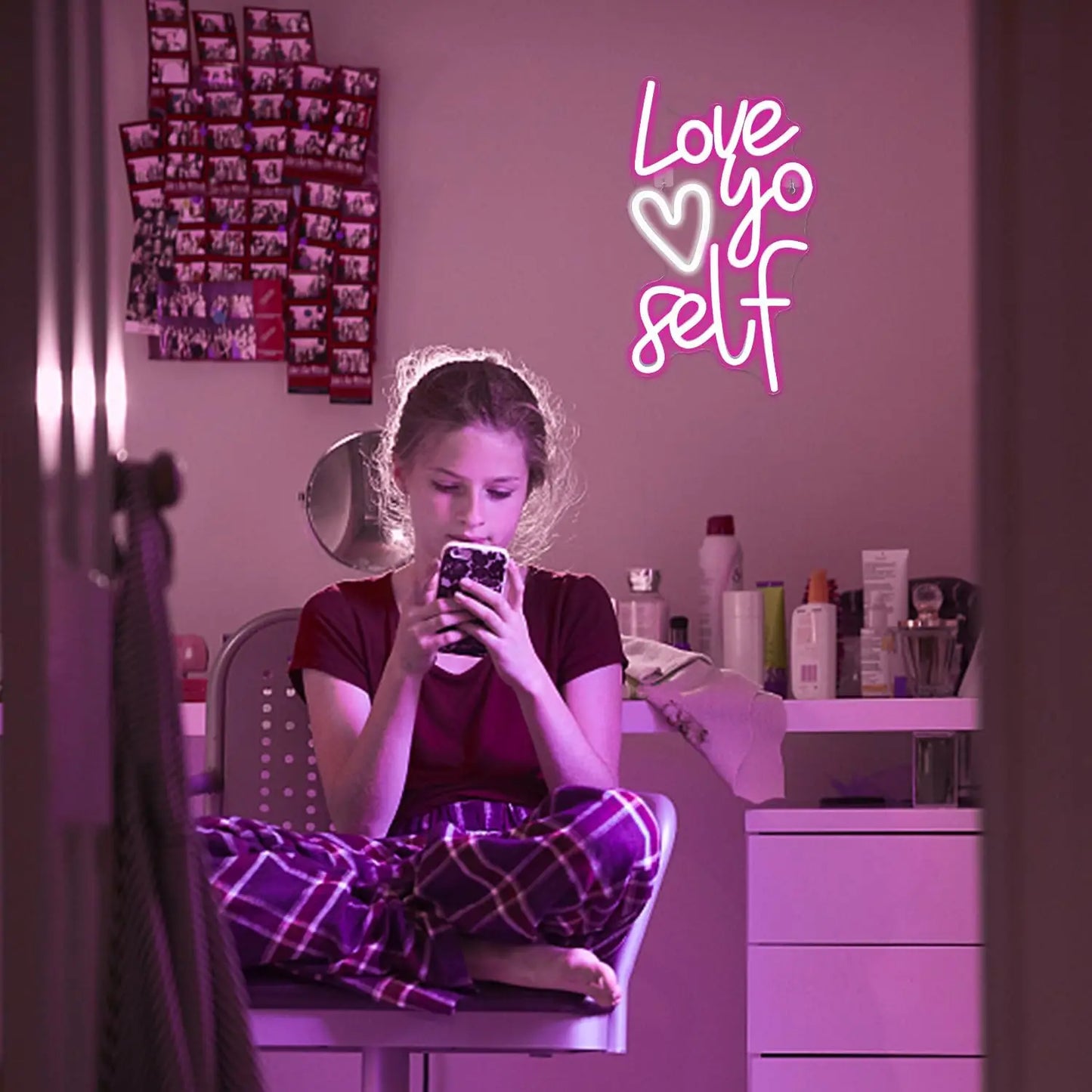 Love Yo Self 5V USB LED Neon Sign - Budget Friendly