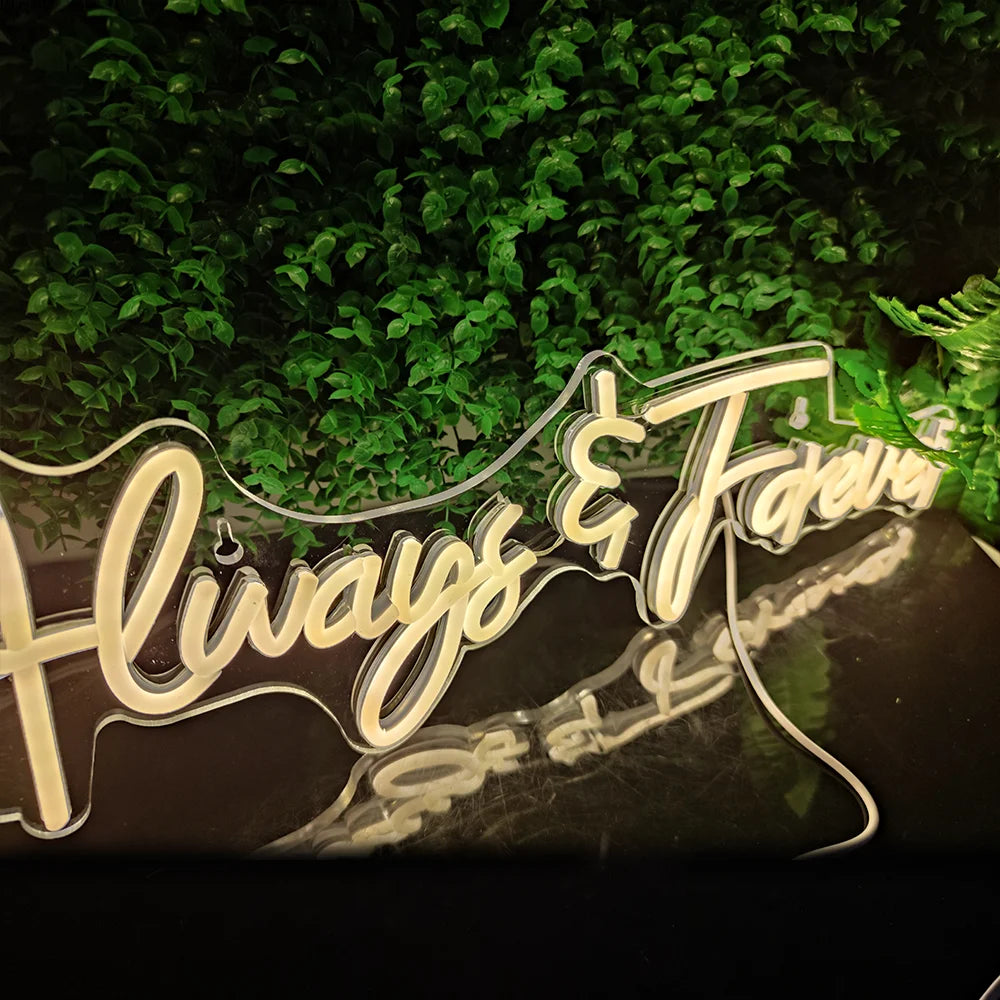 Always Forever 5V USB LED Neon Sign - Budget Friendly