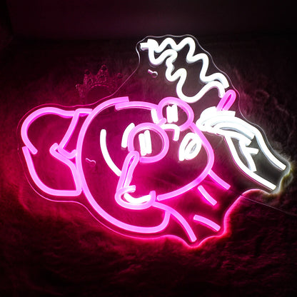 Girl Smoking 5V USB LED Neon Sign - Budget Friendly