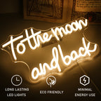 To The Moon And Back – LED-neonbord (5 V USB)