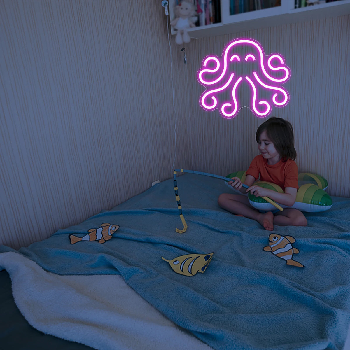 Octopus – LED-neonbord (5 V USB)