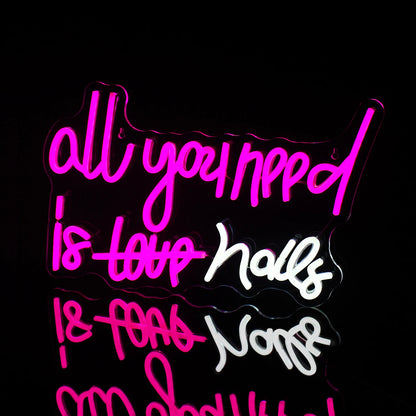 All you need is nails 5V USB LED Neon Sign - Budgetvriendelijk