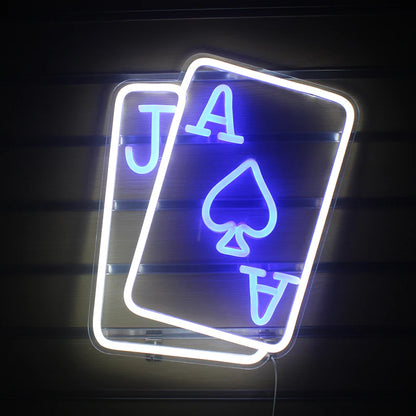 Poker 5V USB LED Neon Sign - Budget Friendly