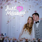 Just Married – Hart – LED-neonbord (5 V USB)