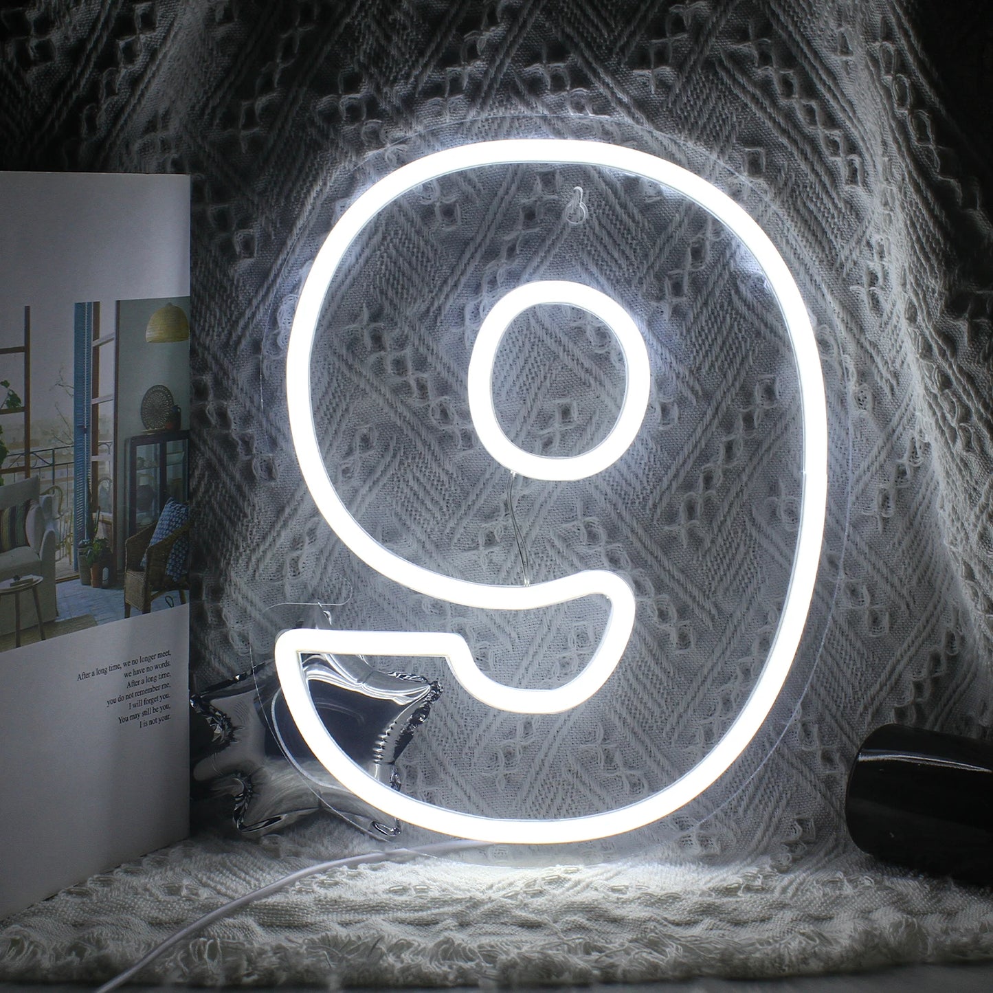 Birthday 0-9 Digital Number 5V USB LED Neon Sign - Budget Friendly