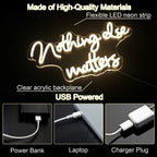 Nothing Else Matters – LED-neonbord (5 V USB)
