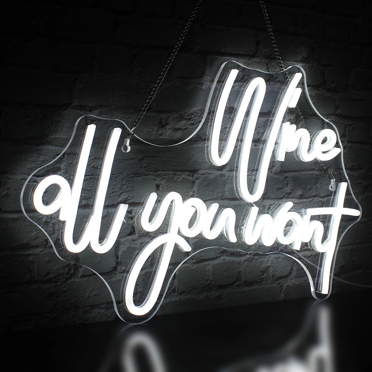 Wine all you want 5V USB LED Neon Sign - Budget Friendly