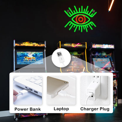 Eyes 5V USB LED Neon Sign - Budget Friendly