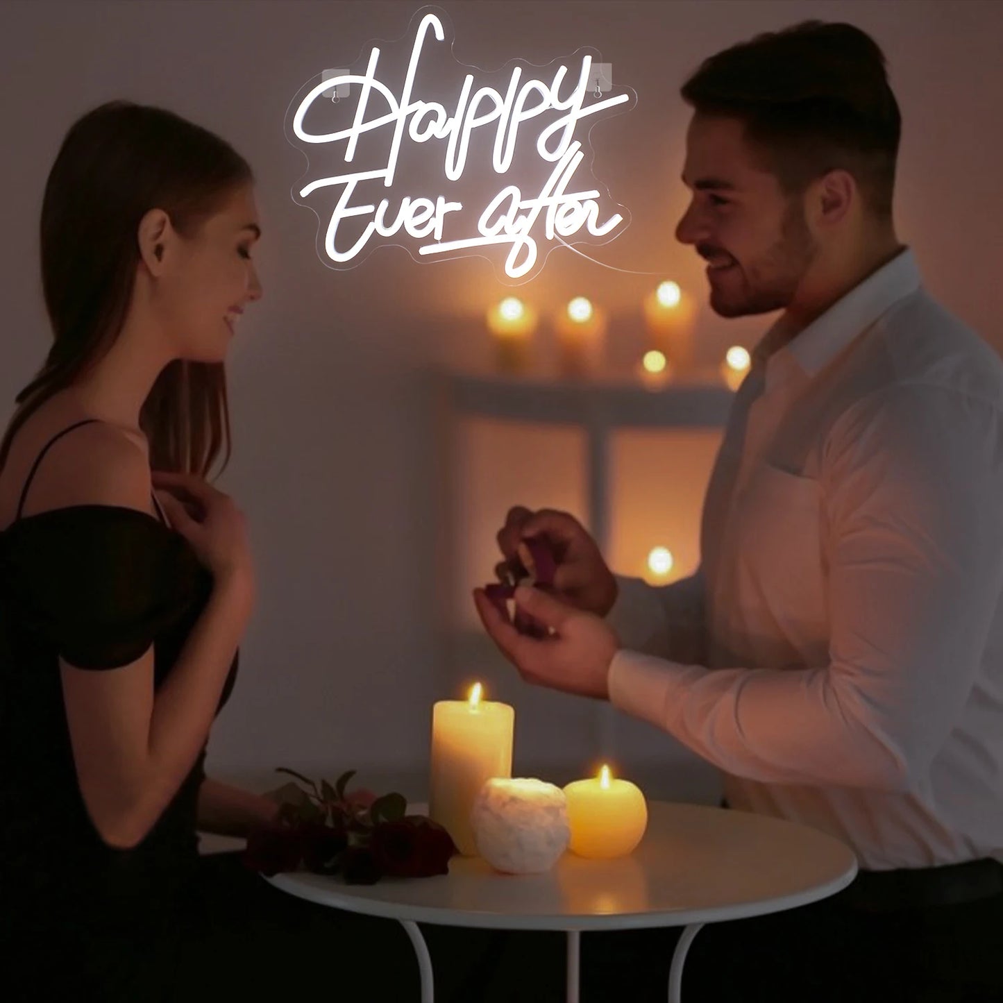 Happy Ever After 5V USB LED Neon Sign - Budget Friendly