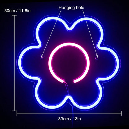 LED Flower 5V USB LED Neon Sign - Budget Friendly