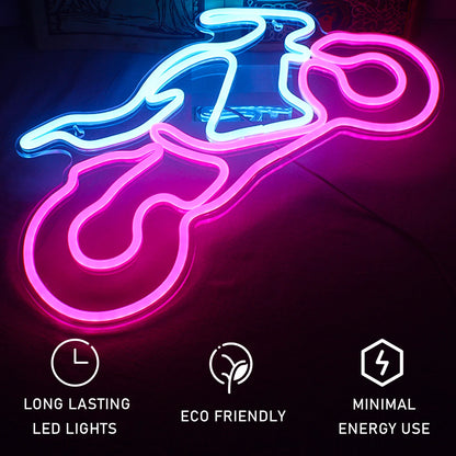Motorcycle 5V USB LED Neon Sign - Budget Friendly