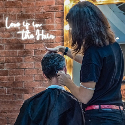 Love is in the Hair 5V USB LED Neon Sign - Budget Friendly