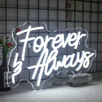 Forever & Always 5V USB LED Neon Sign - Budget Friendly