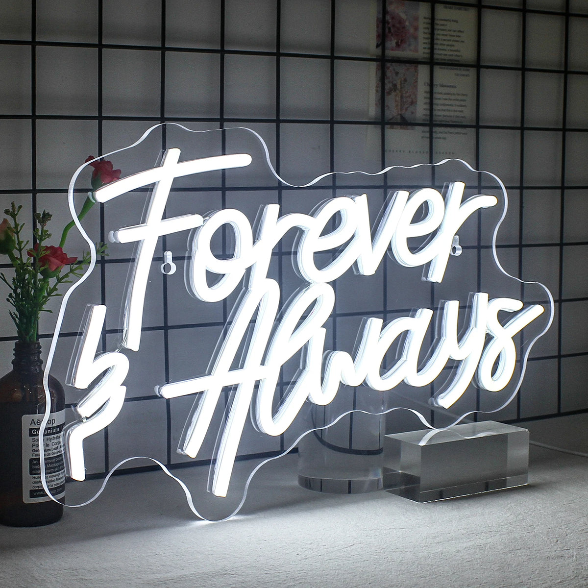 Forever & Always 5V USB LED Neon Sign - Budget Friendly