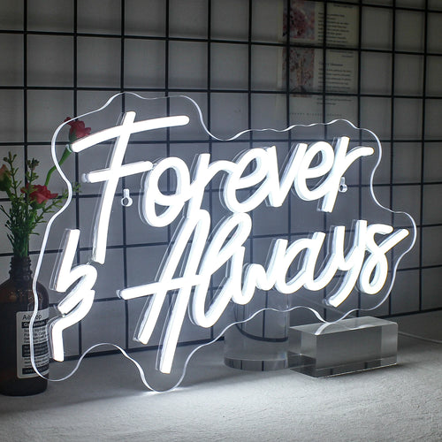 Forever & Always – LED-neonbord (5 V USB)