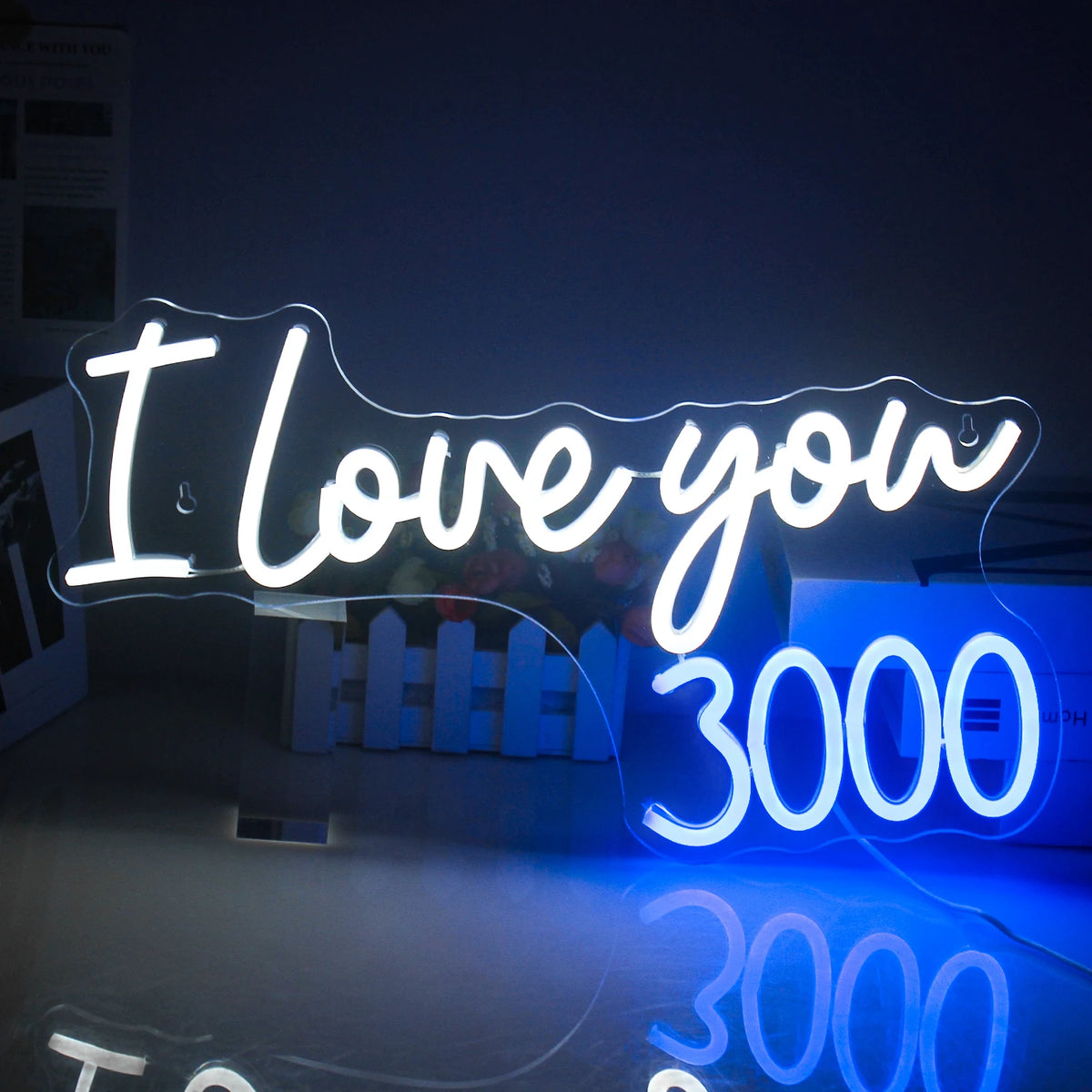 I Love You 3000 5V USB LED Neon Sign - Budget Friendly