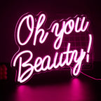 Oh You Beauty – LED-neonreclame (5 V USB)