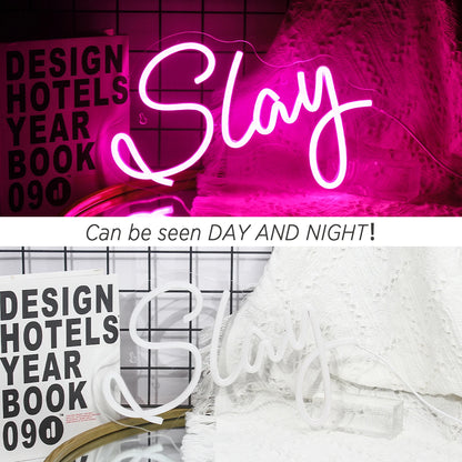 Slay 5V USB LED Neon Sign - Budget Friendly