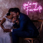 You're My Favourite – LED-neonbord (5 V USB)