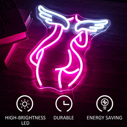 Angel 5V USB LED Neon Sign - Budget Friendly
