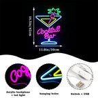 Cocktailbar 5V USB LED Neon Sign - Budgetvriendelijk